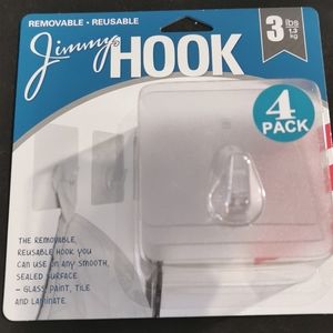 New Removable/Reusable hook 4 pack